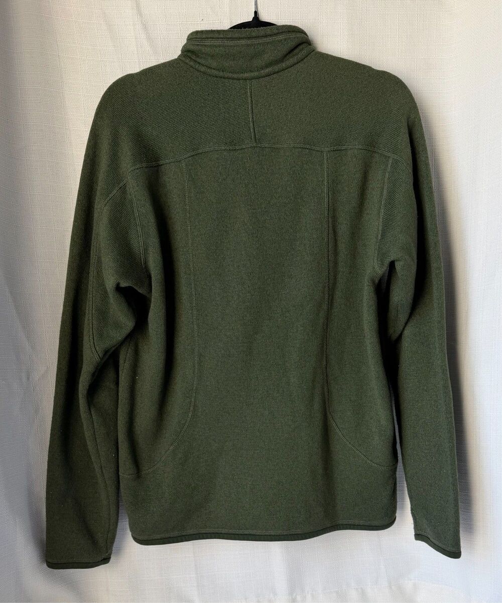 Patagonia Better Sweater 1/4 Zip Pullover Men’s M Green Fleece Berkshire Logo - Picture 3 of 5